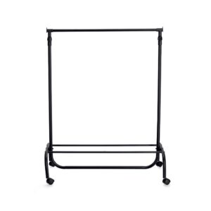 Rollkleiderständer, Metall/Kunststoff, schwarz