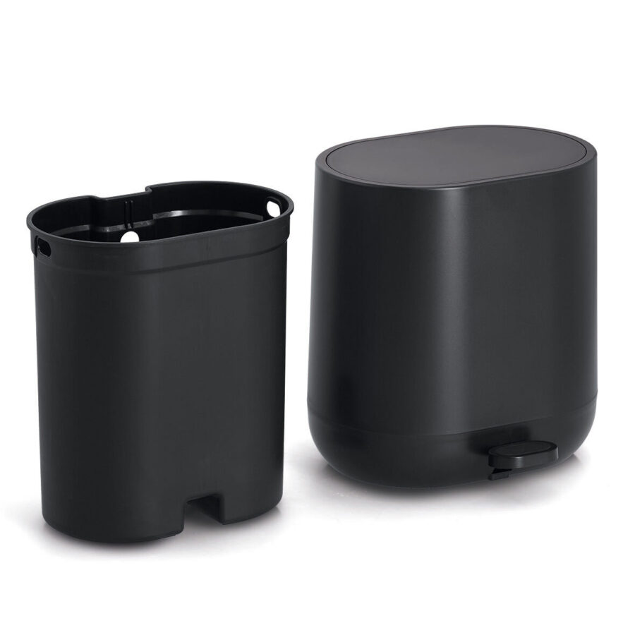 Treteimer mit Soft Close, 6 Liter, Kunststoff,