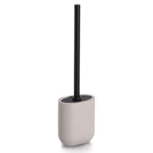 WC-Bürste, Polyresin/Edelstahl/TPR, greige