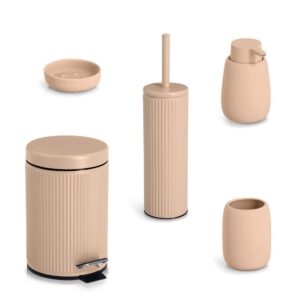 Kosmetikeimer, 3 Liter, Metall/Kunststoff, mandel