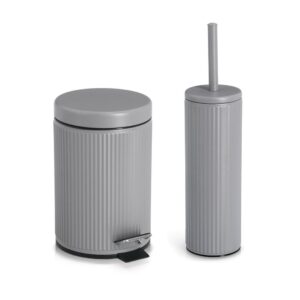 Kosmetikeimer, 3 Liter, Metall/Kunststoff, grau