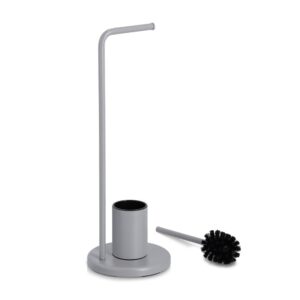 WC-Garnitur, Metall, grau