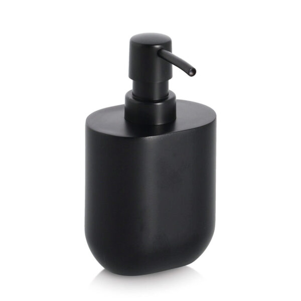 Seifenspender, Polyresin/Kunststoff, schwarz