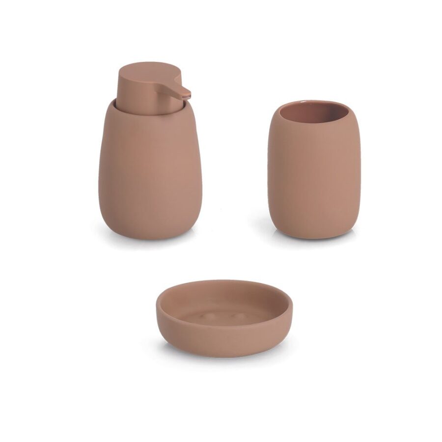 Seifenschale, Keramik, mocca