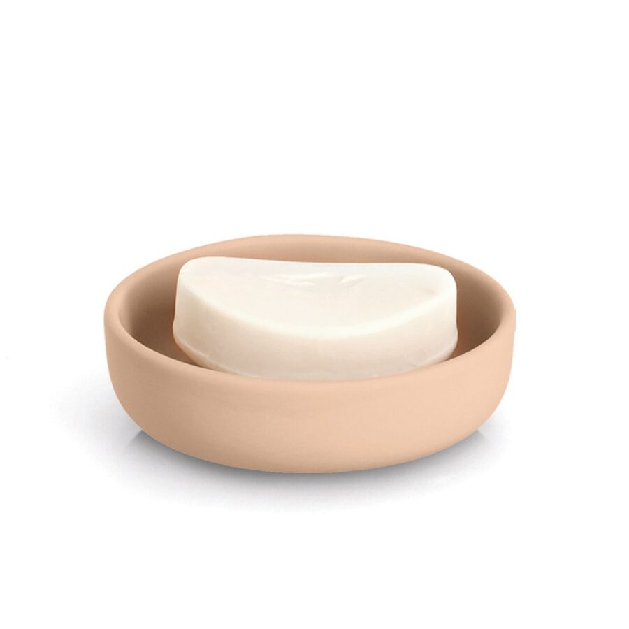 Seifenschale, Keramik, mandel