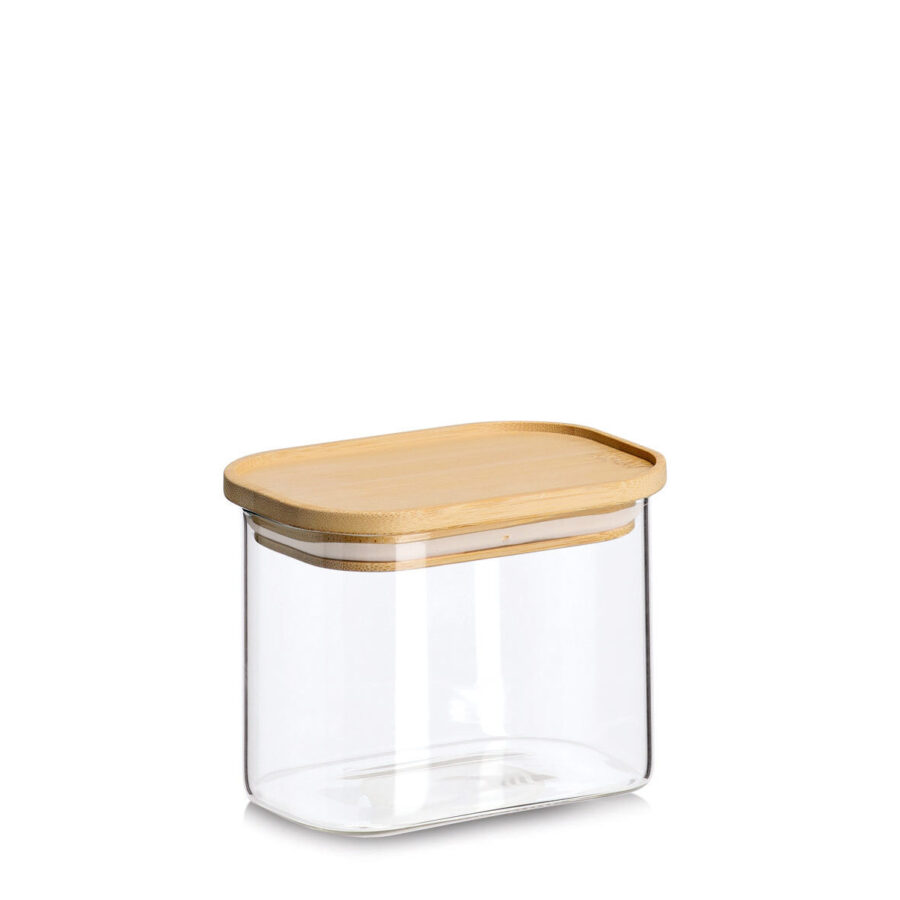 Vorratsglas mit Bambusdeckel, 600 ml