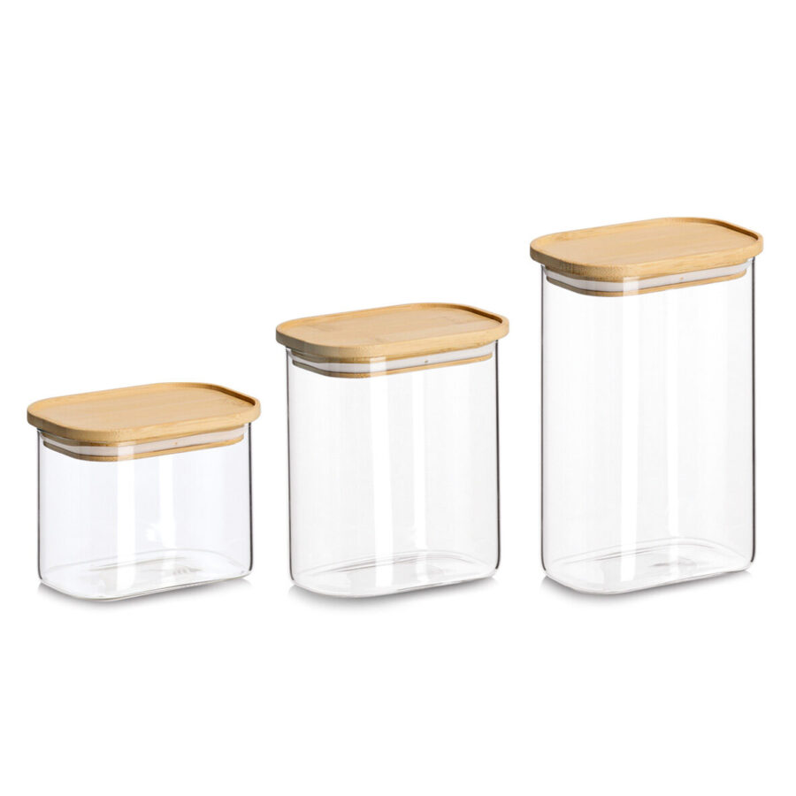 Vorratsglas mit Bambusdeckel, 600 ml