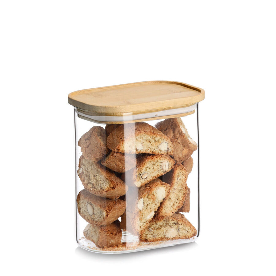 Vorratsglas mit Bambusdeckel, 1000 ml