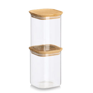 Vorratsglas-Set, 6-tlg. mit Bambusdeckeln