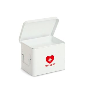 Medizinbox, Metall, weiß