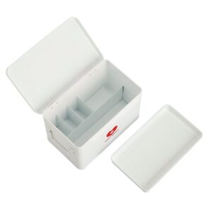 Medizinbox, Metall, weiß