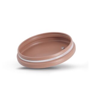 Vorratsdose, 1300 ml, Metall/Gummibaum, mocca