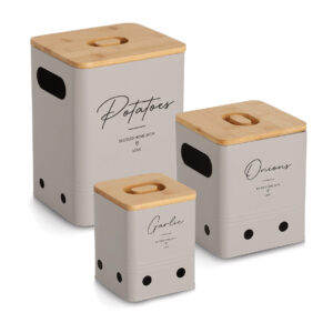 Vorratsdose "Onions" mit Bambusdeckel, 2400 ml,