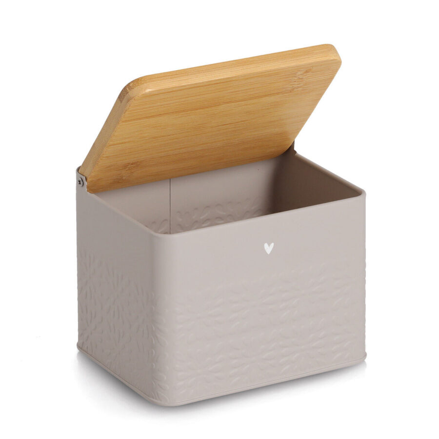 Vorratsdose "Heart" mit Bambusdeckel klappbar,