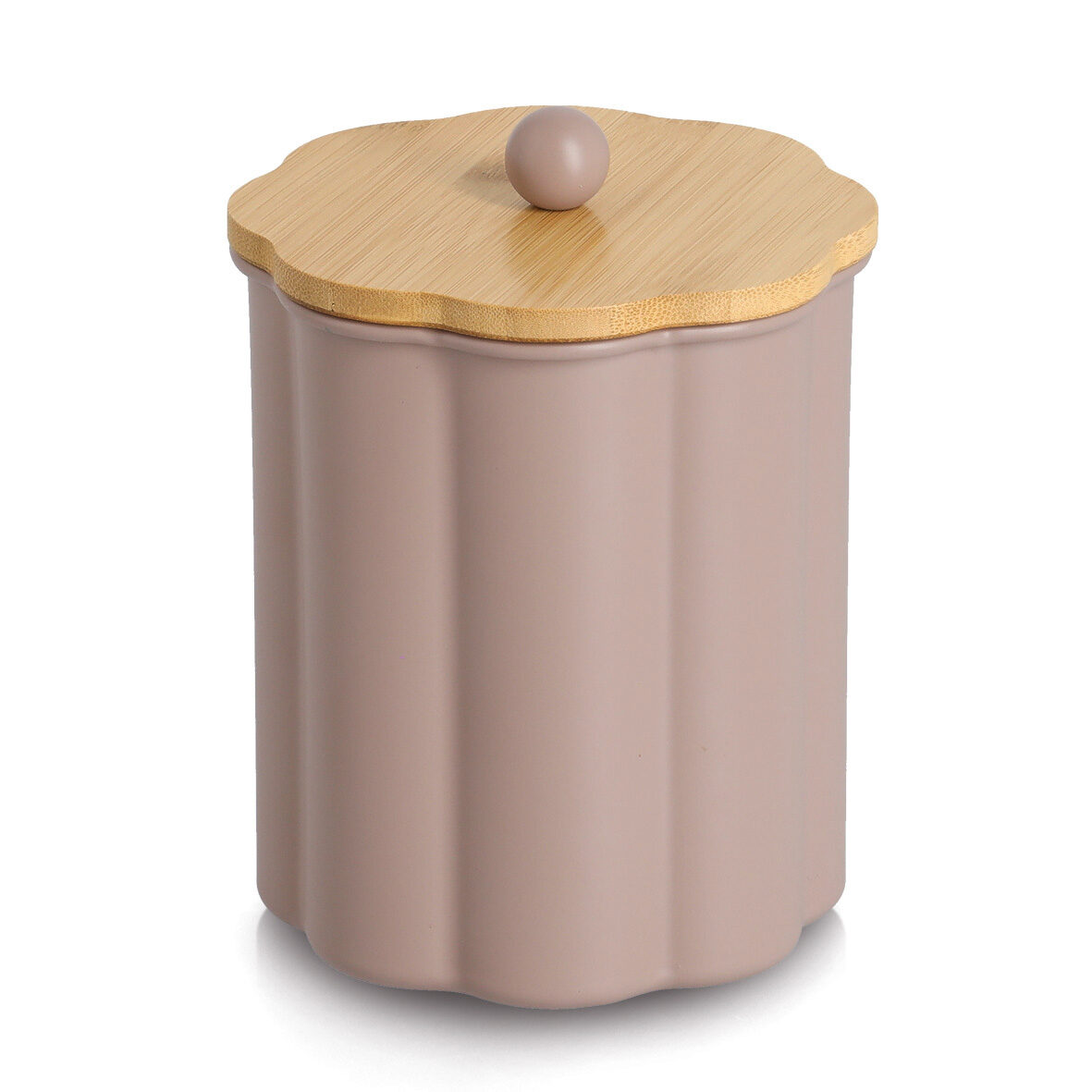 Vorratsdose mit Bambusdeckel, 1000 ml, Metall,
