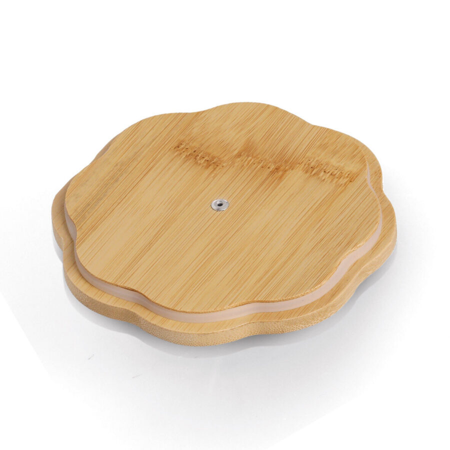 Vorratsdose mit Bambusdeckel, 1000 ml, Metall,