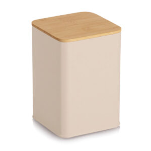 Vorratsdose mit Bambusdeckel, 1100 ml, Metall