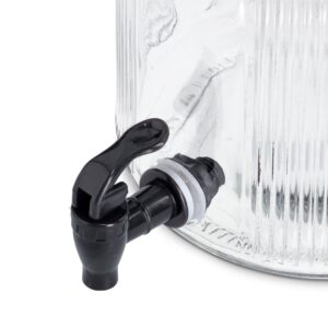 Getränkespender, 3900 ml, Glas/Metall