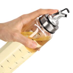 Essig-/Ölflasche, 500 ml, Glas/Metall