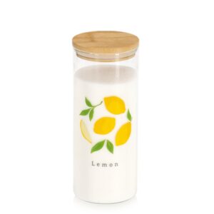 Vorratsglas "Lemon" m. Bambusdeckel, 1150 ml