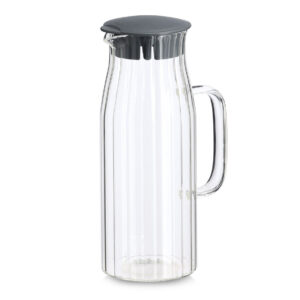 Glaskaraffe mit Kunststoffdeckel, 1000 ml,