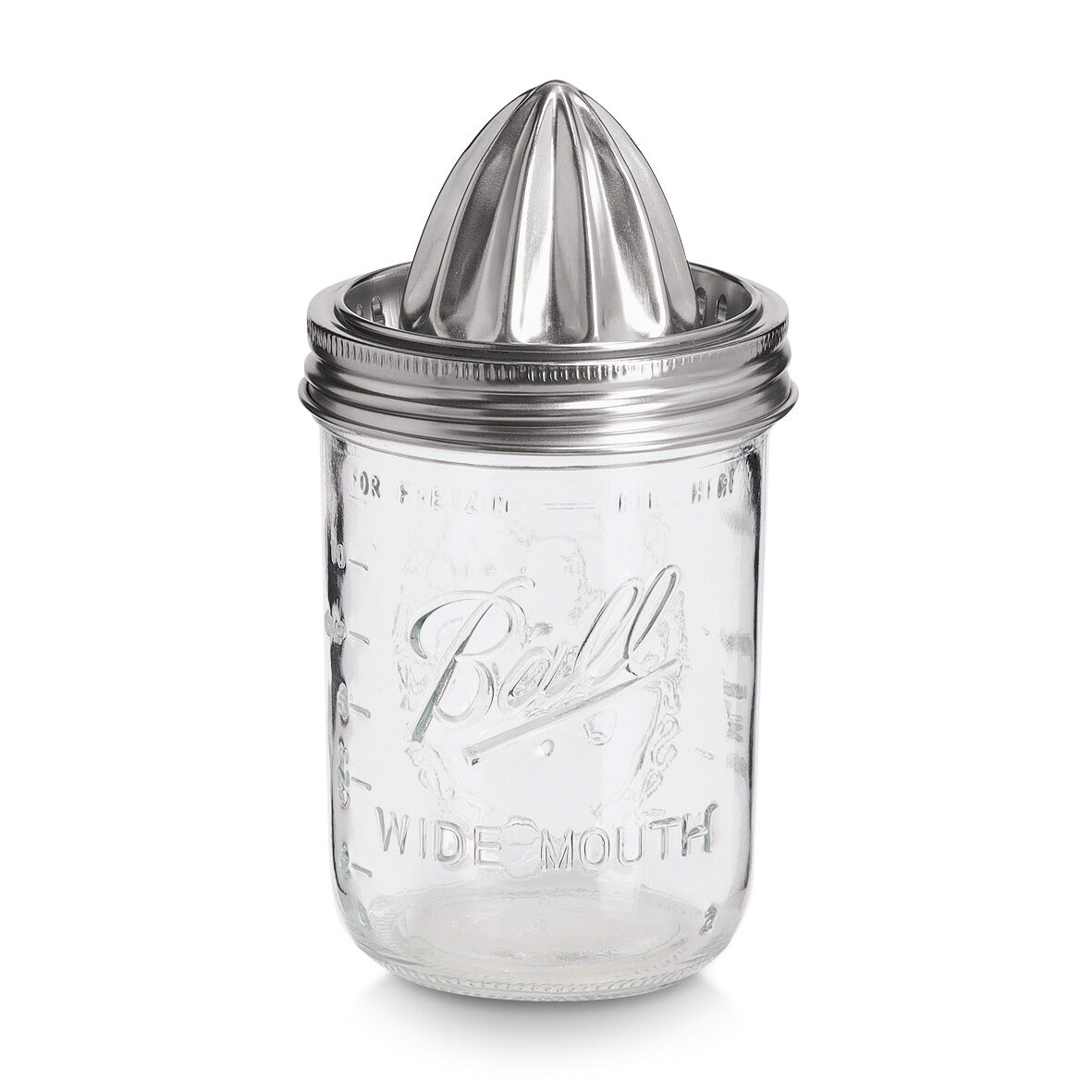 Saftpresse, 450 ml, Glas/Edelstahl