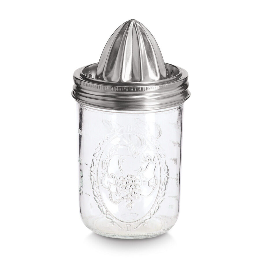 Saftpresse, 450 ml, Glas/Edelstahl