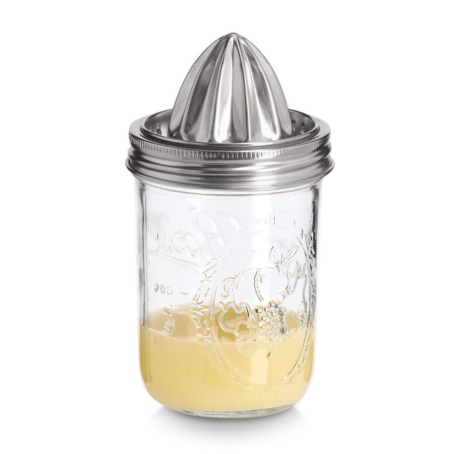 Saftpresse, 450 ml, Glas/Edelstahl