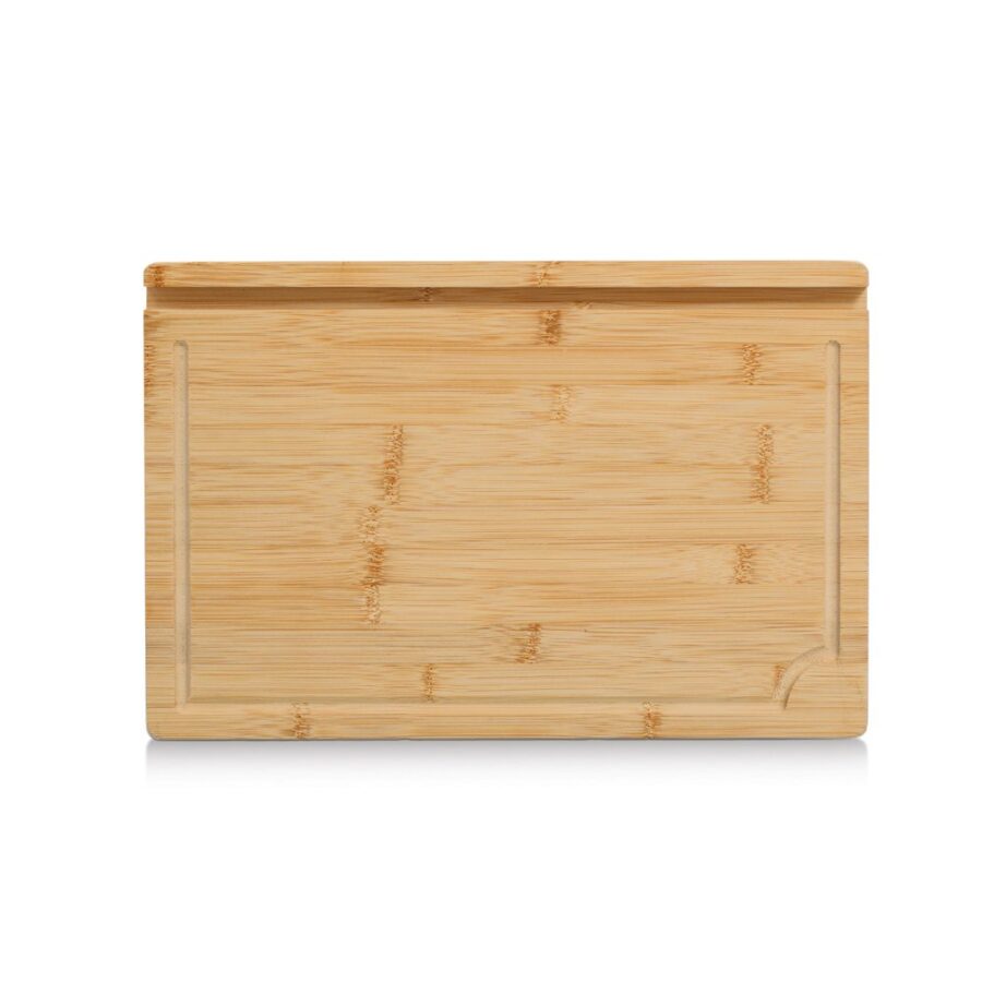 Schneidebrett m. Tablett & Tablet-Halter, Bambus/