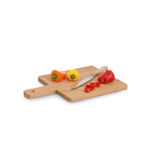 Schneide-/Servierbrett mit Griff, Eiche