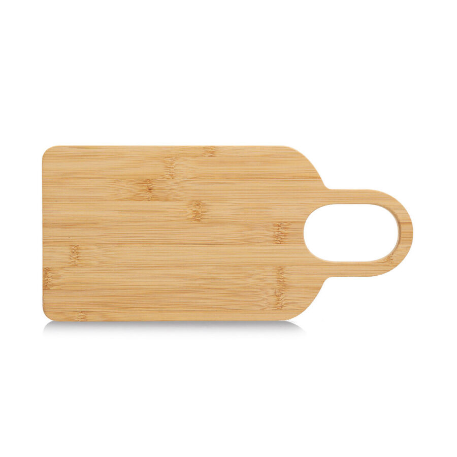 Schneide-/Servierbrett mit Griff, Bambus