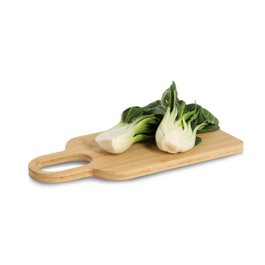 Schneide-/Servierbrett mit Griff, Bambus