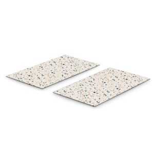 Herdabdeck-/Schneideplatten-Set "Terrazzo", 2-tlg.