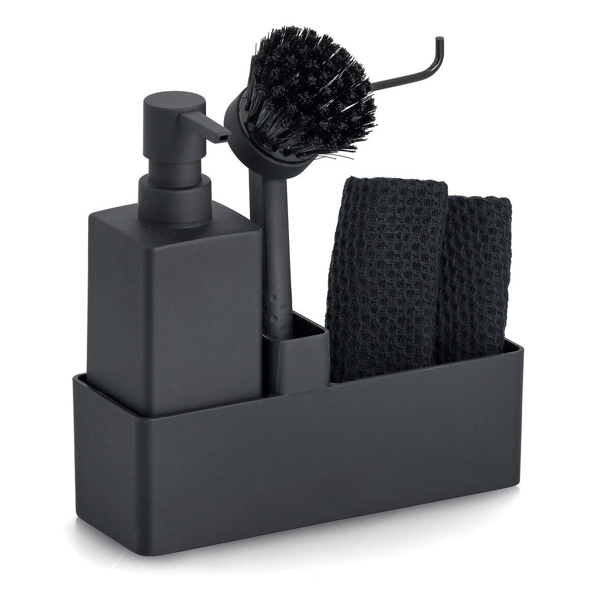 Spülbecken-Organizer, Kunststoff, schwarz