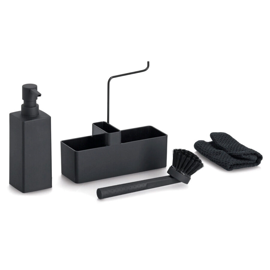 Spülbecken-Organizer, Kunststoff, schwarz