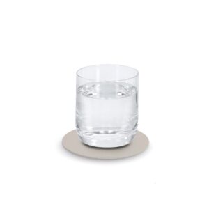 Glasuntersetzer-Set, 4-tlg., Kunstleder, taupe