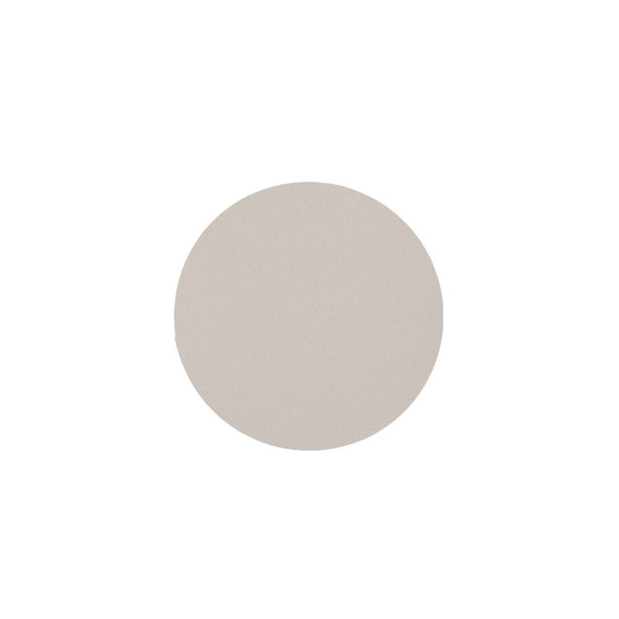 Glasuntersetzer-Set, 4-tlg., Kunstleder, taupe