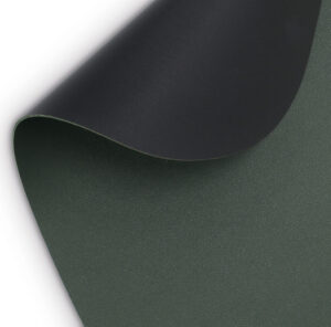 Platzset "2 tone", Kunstleder, schwarz/dunkelgrün