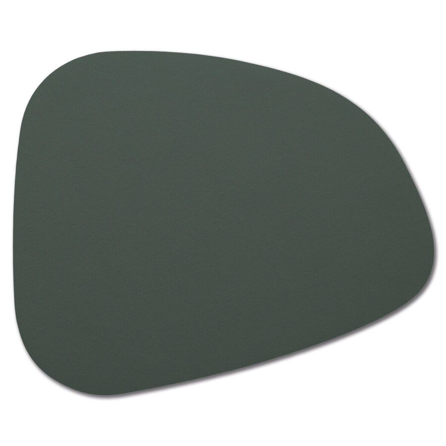 Platzset "2 tone", Kunstleder, schwarz/dunkelgrün