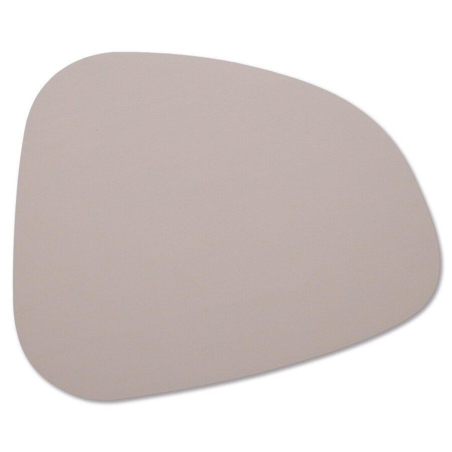 Platzset "2 tone", Kunstleder, greige/grau