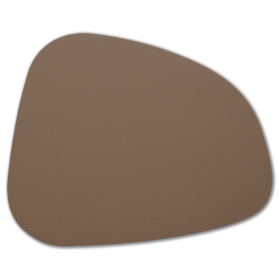 Platzset "2 tone", Kunstleder, beige/braun