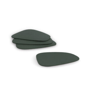 Glasuntersetzer-Set "2 tone", 4-tlg., Kunstleder,