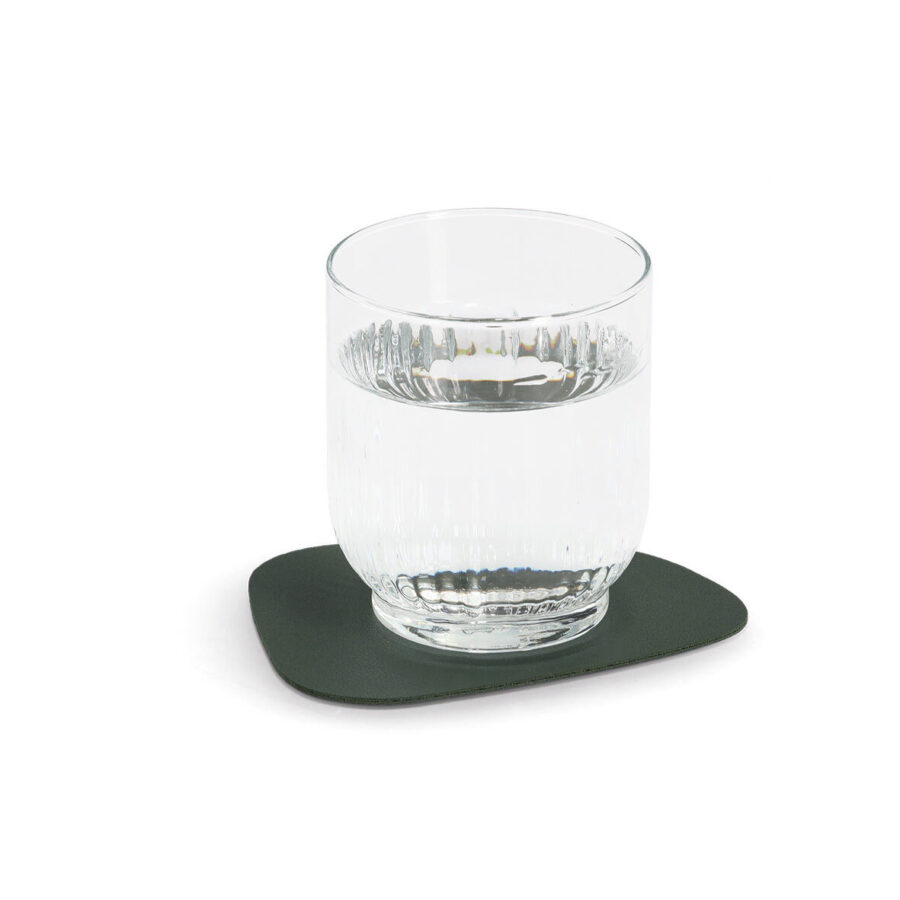 Glasuntersetzer-Set "2 tone", 4-tlg., Kunstleder,