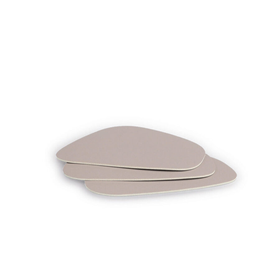 Glasuntersetzer-Set "2 tone", 4-tlg., Kunstleder,