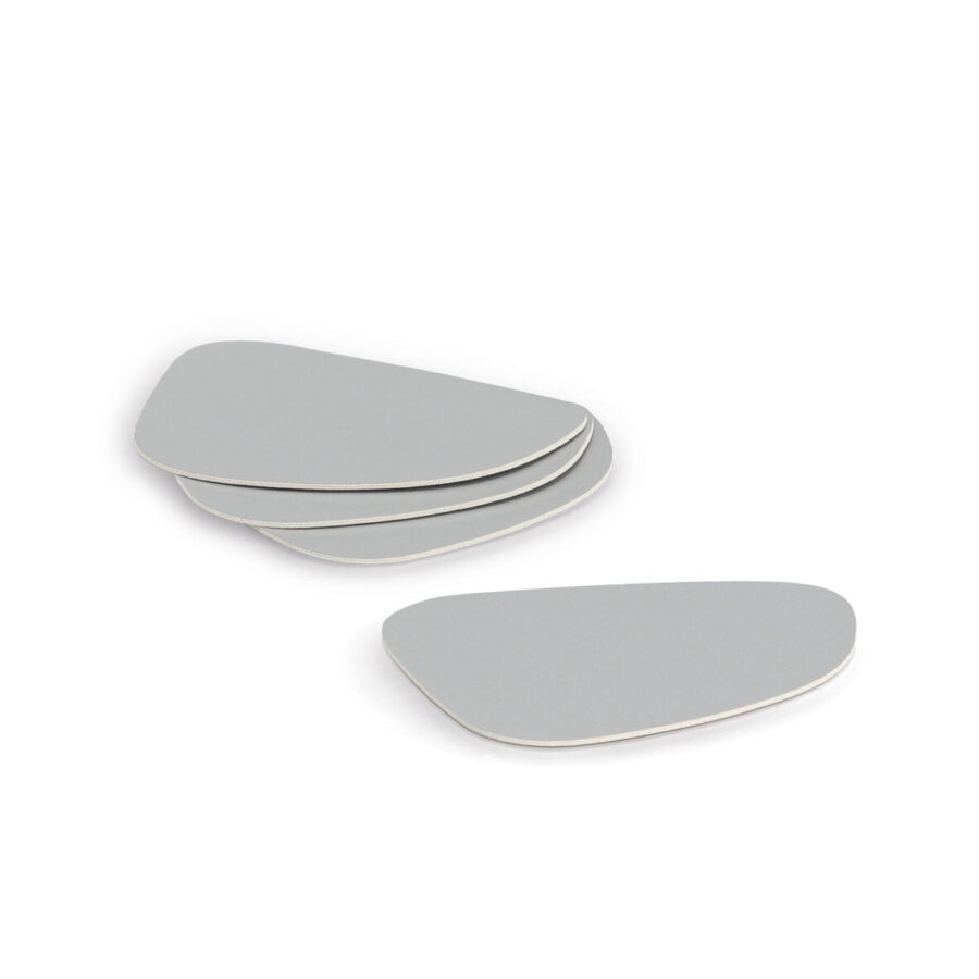 Glasuntersetzer-Set "2 tone", 4-tlg., Kunstleder,