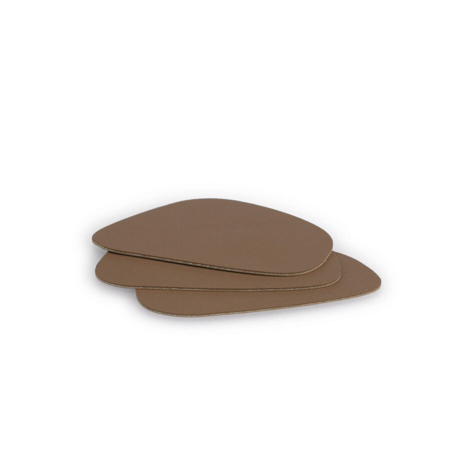 Glasuntersetzer-Set "2 tone", 4-tlg., Kunstleder,