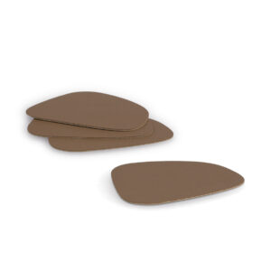 Glasuntersetzer-Set "2 tone", 4-tlg., Kunstleder,