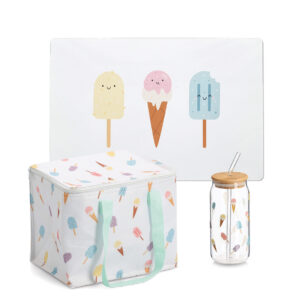 Platzset "Ice cream", Kunststoff, weiß