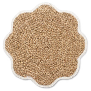 Platzset, Grasgeflecht, weiß