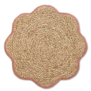 Platzset, Grasgeflecht, altrosa